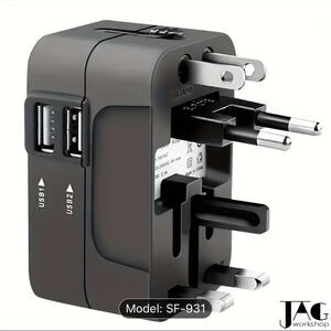 Univeral International Travel Power Adapter Plugs Charger for USA EU UK 110-240V